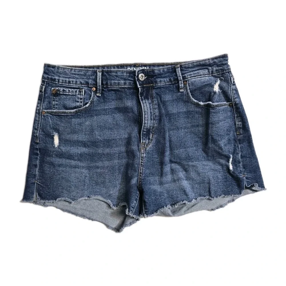 denizen from Levi's Cut Off Hi-rise Shorts 14 Women's Logo